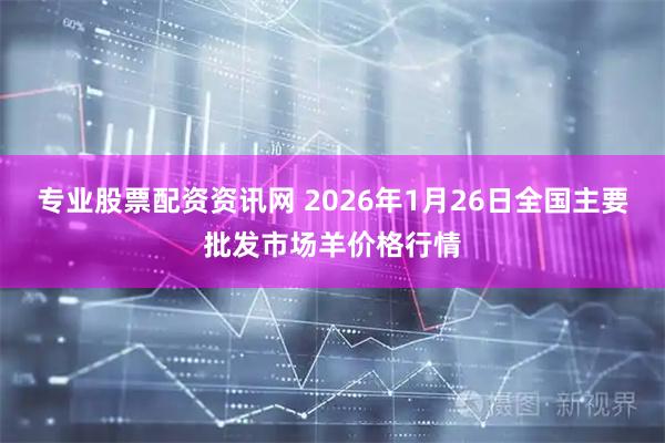 专业股票配资资讯网 2026年1月26日全国主要批发市场羊价格行情
